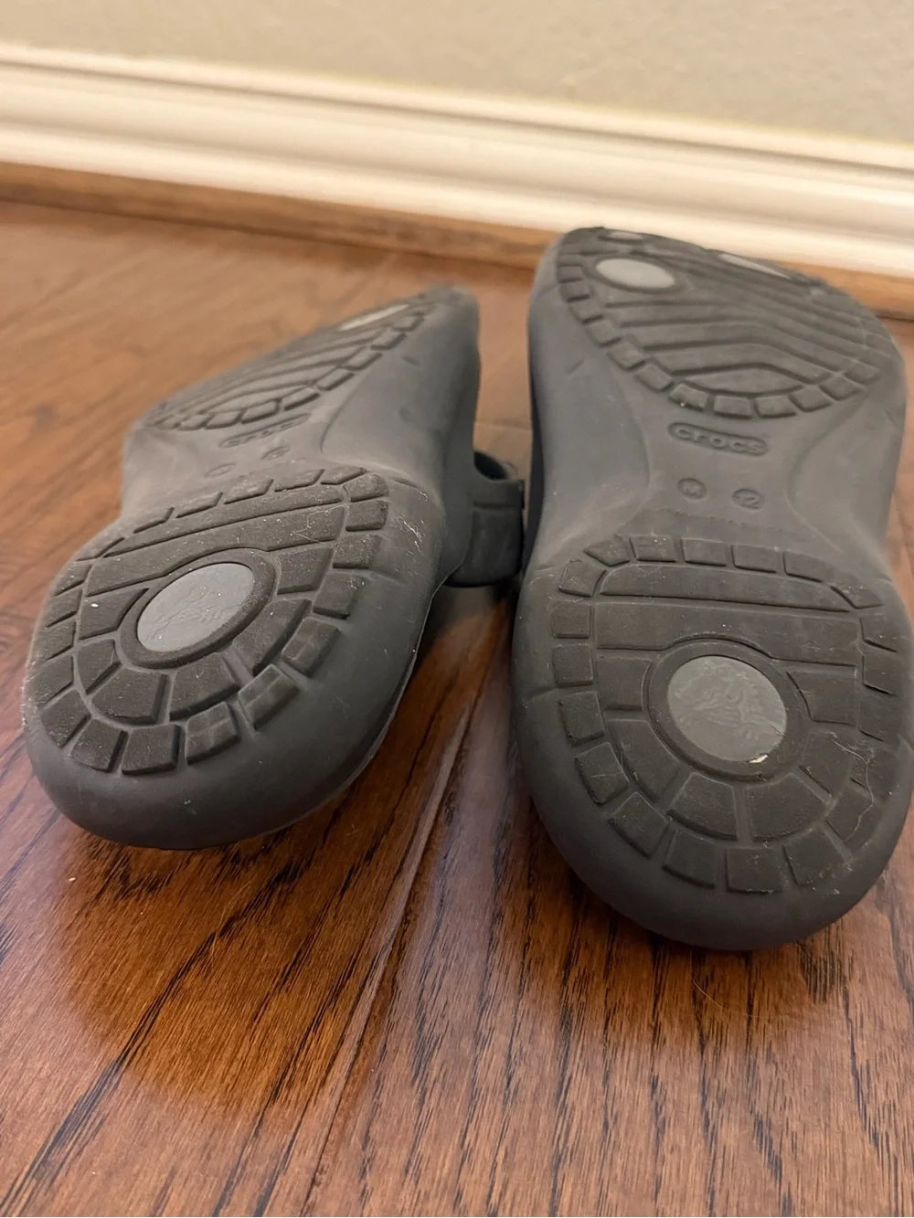 CROCS Dual Comfort Black Modi Sport Flip Flops Men's 12